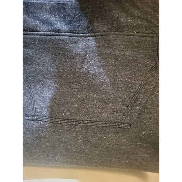 Carhartt unisex Hoodie Relaxed Fit Size Small S Gray Pullover Logo Sleeve - Picture 4 of 4